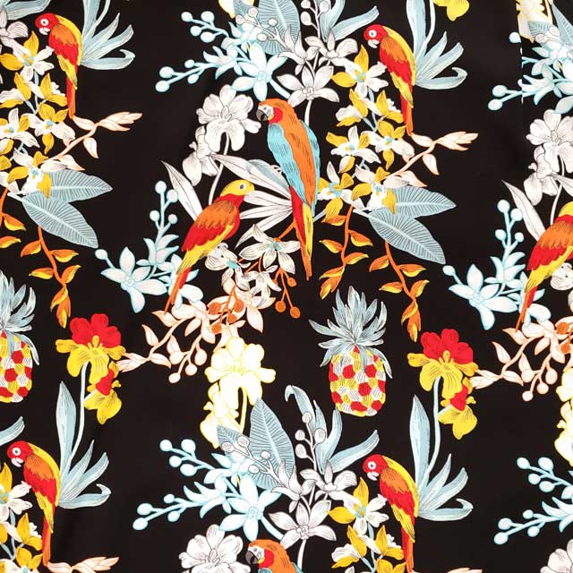 Hawaiian rayon fabric Parot