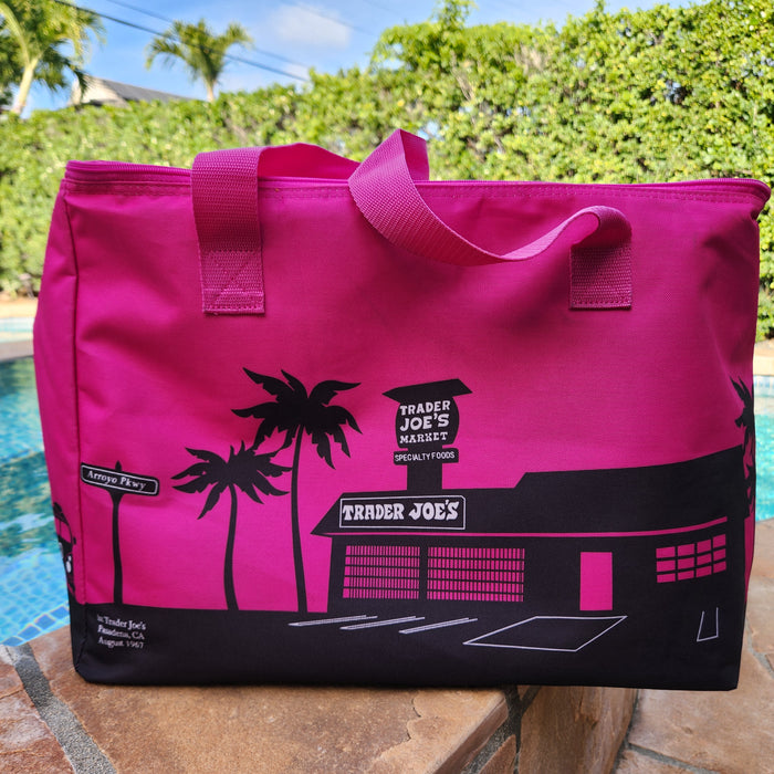 Trader Joe's (USA) Cooler Bag, Pink (Large Size)