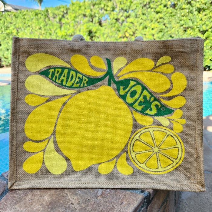 Trader Joe's (USA) - Linen Shopping Bag - Lemon