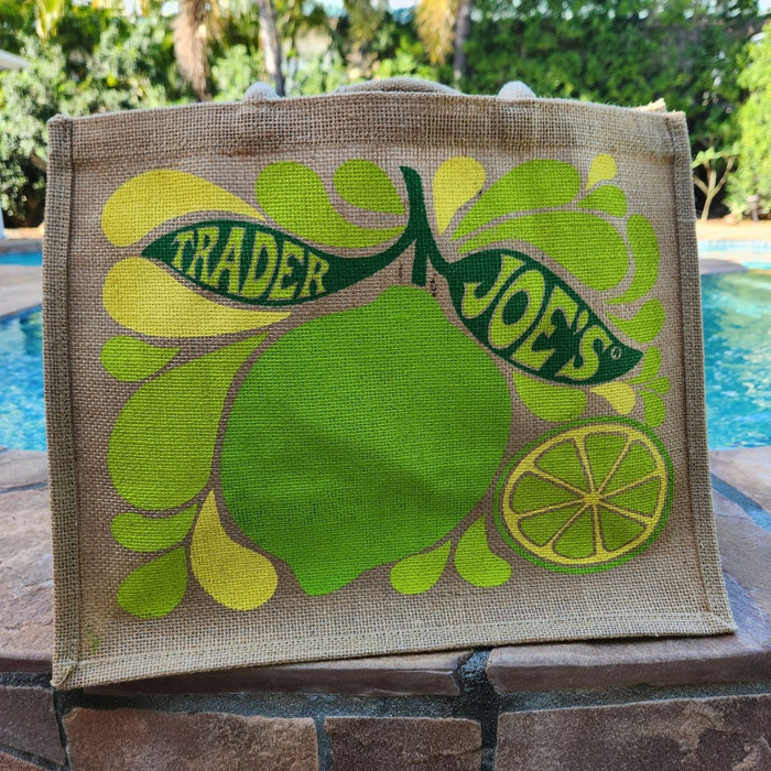 Trader Joe's (USA) - Linen Shopping Bag - Lemon