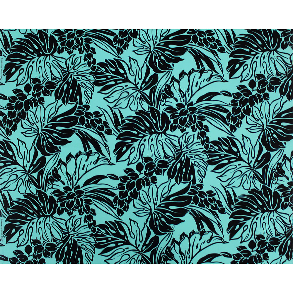 Hawaiian Polycotton Fabric LW-22-862 [Monstera Shell Ginger]