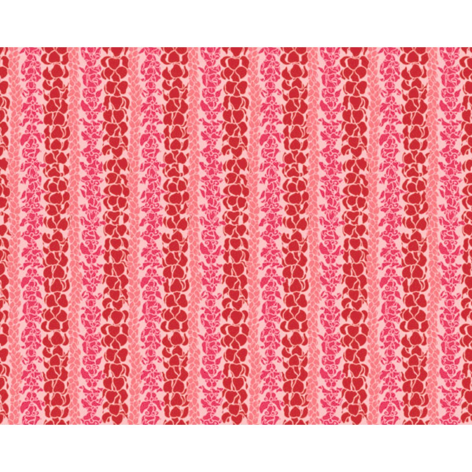 Hawaiian Poly-Cotton Fabric LW-23-889 [Crown Flower Pua Kenie Lei