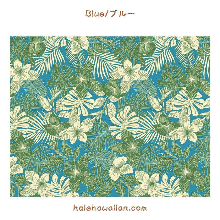 New print in stock! Hawaiian cotton fabric NLX-41177【Plumeria Leaf】
