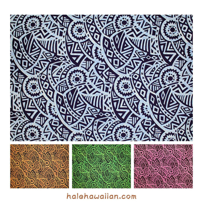 *Sale Fabric* Hawaiian Poly Cotton Fabric QSQ-14-876 【Puffta Pafa】