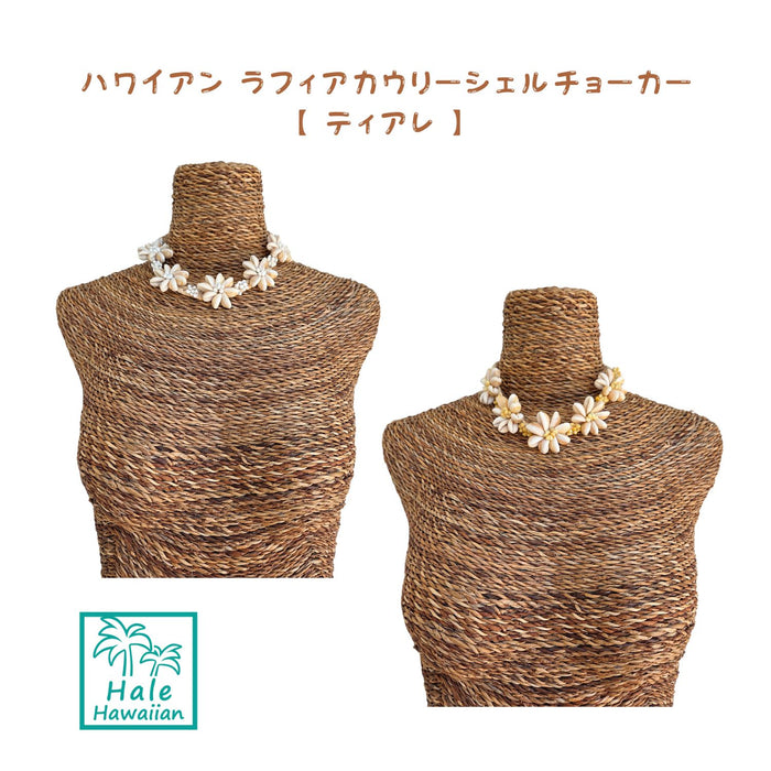 ハワイアン フラ用品 カウリー シェルチョーカー【ティアレラフィア】