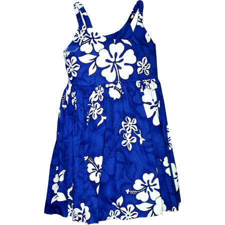 blue hibiscus dress Primrose Maxi Dress - BLUE Hibiscus main image 1