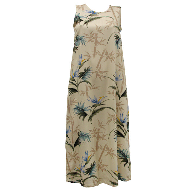 Bamboo Paradise Cream Tank Dress main image 1