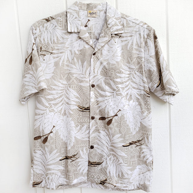 Hawaiian Kapa Kuiki Quilt - Menʻs Aloha Shirt, Purple main image 1