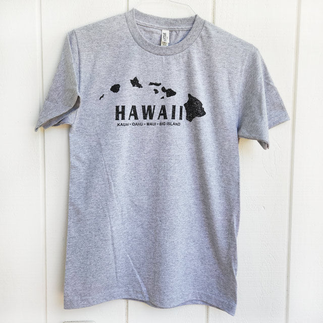 ハワイアン メンズTシャツ コットン 【 アイランドロゴ 】