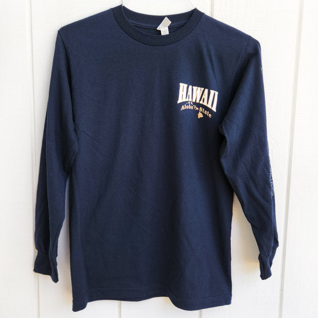 ハワイアン メンズ 長袖 Tシャツ コットン 【 アロハステイト/ ホヌ 】