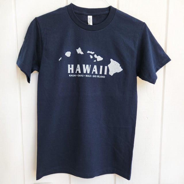 ハワイアン メンズTシャツ コットン 【 アイランドロゴ 】