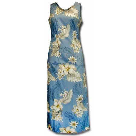 Hibiscus Resort Navy Long Tank Dress main image 1