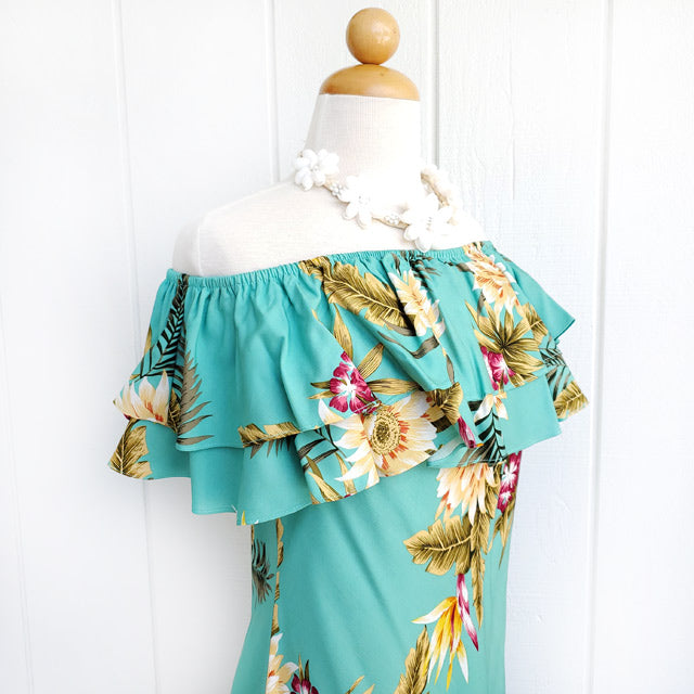 knee length dresses for ladies Lahaina Off Shoulder Maxi Dress