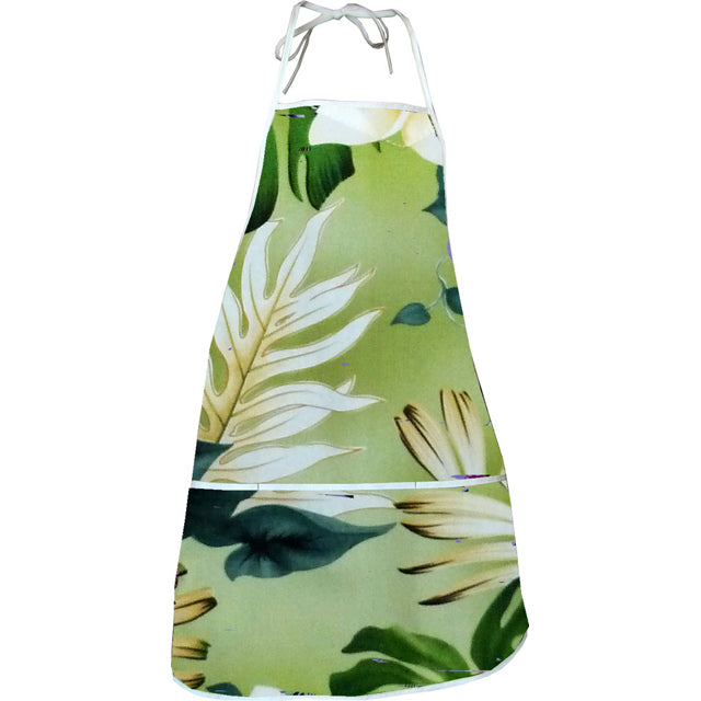 在庫処分セール ハワイアン雑貨 キッチン用品 エプロン 【モンステラ ファーン】