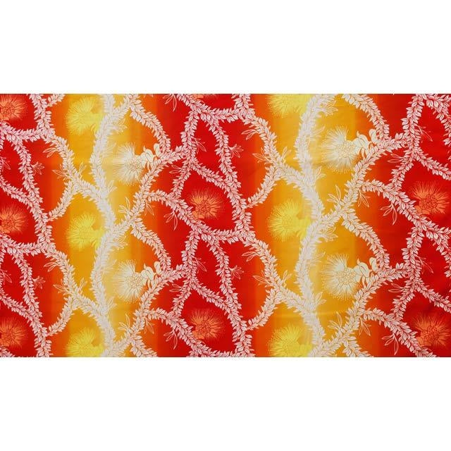 ※セール生地  ハワイアン ポリコットン生地 CHOE-561 【レフアレイグラデーション】