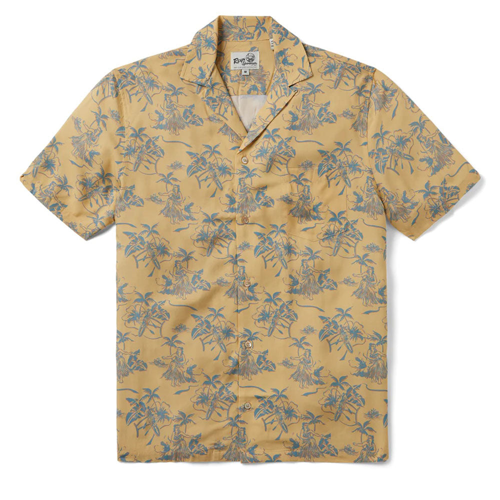 Hawaiian REYN SPOONER Men's Aloha Shirt Rayon [Hawaii Recalls