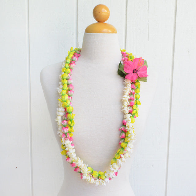 Hawaiian Hula Supplies Flower Lei [Pikake Rose Bud/Twist]