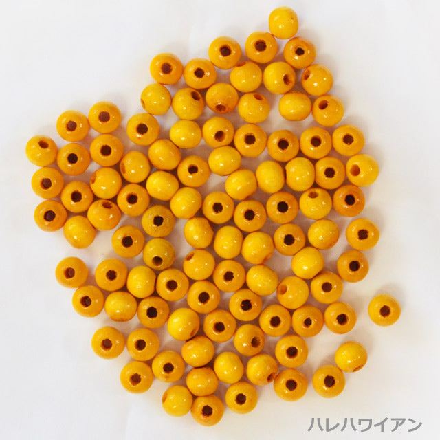 ハワイアン フラ用品 ウッドパーツ【ウッドビーズ500個】
