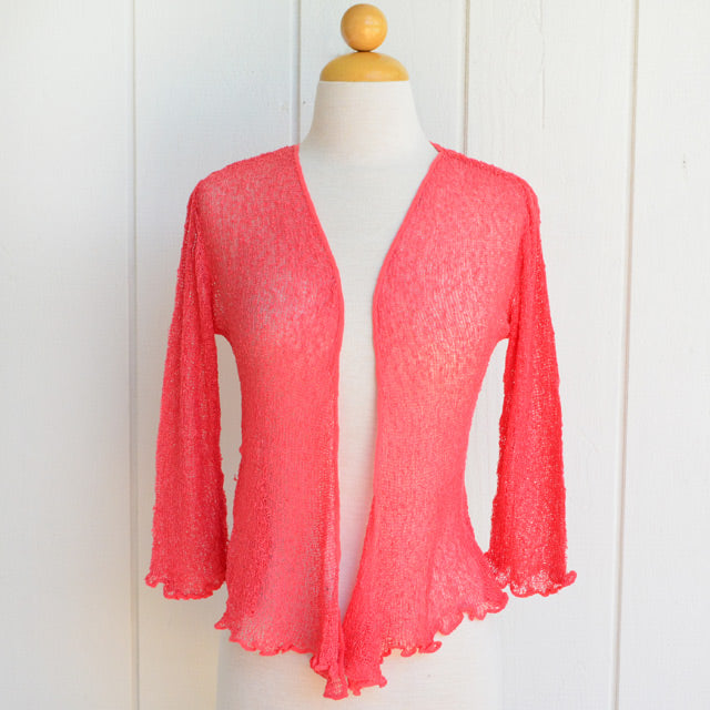 Ladies coral outlet cardigan