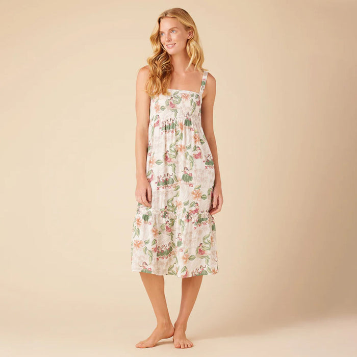 在庫処分セール ハワイアン REYN SPOONER ミディ丈 ドレス レーヨン 【 フラショー 】