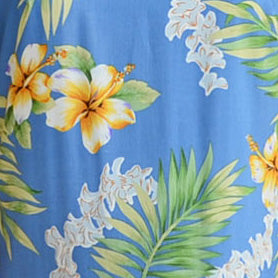 Hawaiian rayon fabric tuberose