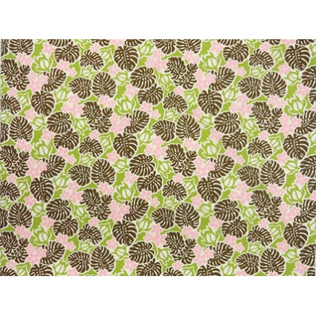 ※セール生地  ハワイアン ポリコットン生地 LMH-11-740 【モンステラホヌ】