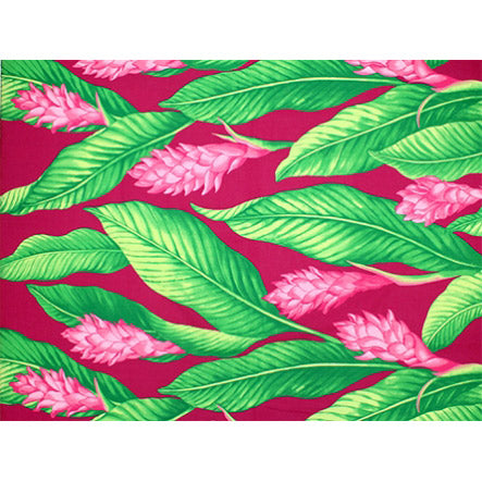 ※セール生地  ハワイアン ポリコットン生地 LMH-18-871 【ジンジャー】