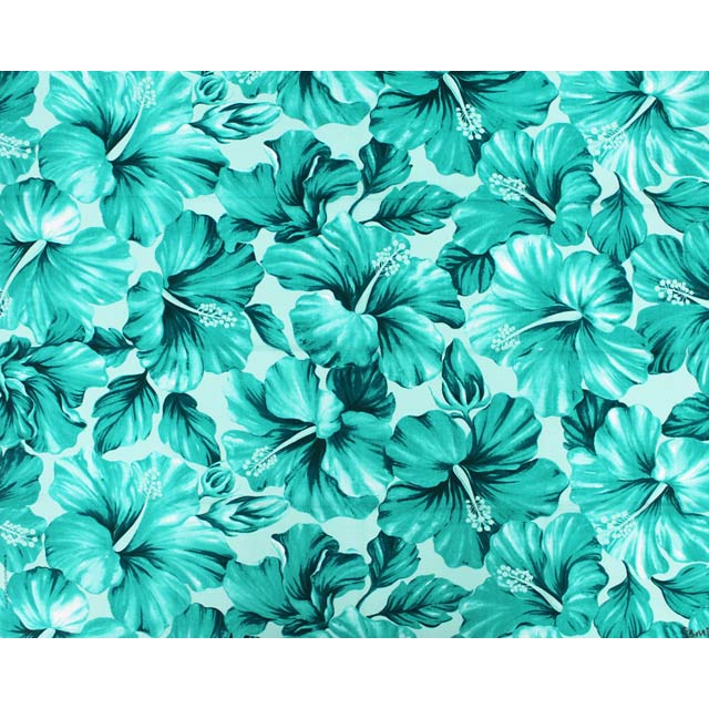 Hawaiian Polycotton Fabric [Multi Hibiscus] – Halehawaiian