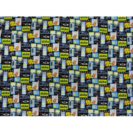 ※セール生地 ハワイアン コットン生地 LW-16-501 【トロピカルモチーフ】