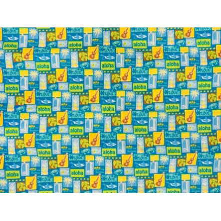 ※セール生地 ハワイアン コットン生地 LW-16-501 【トロピカルモチーフ】