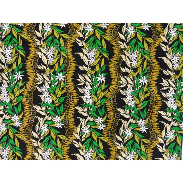 ※セール生地 ハワイアン ポリコットン生地 LW-16-506 【ティアレジンジャーパネル】