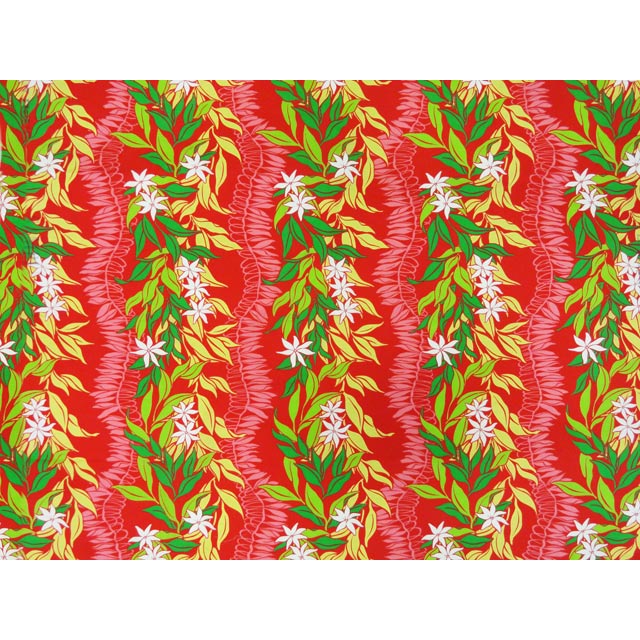 ※セール生地 ハワイアン ポリコットン生地 LW-16-506 【ティアレジンジャーパネル】