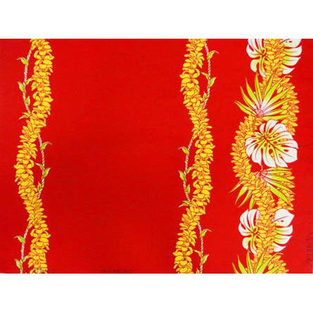 Sale Fabric* Hawaiian Poly Cotton Fabric LW-17-558 [Lei &amp