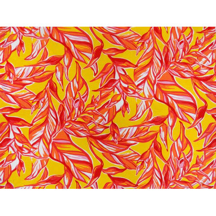 在庫処分セール ハワイアン ポリコットン生地 LW-17-582 【 ハレコニア/リーフ 】2.5ヤード生地
