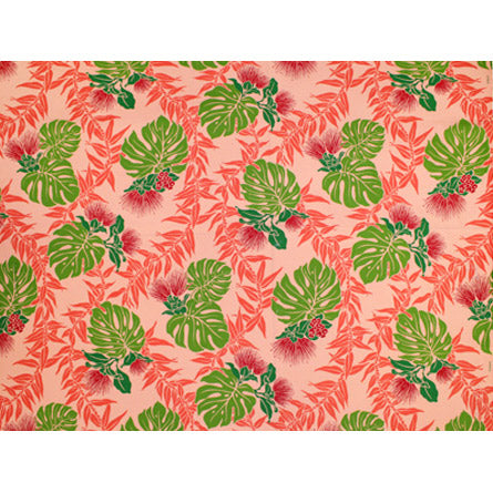Hawaiian polycotton fabric [Lefuamaile/Monstera]  Halehawaiian