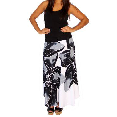 long hula dresses Kukui Olive Hiehie Dress