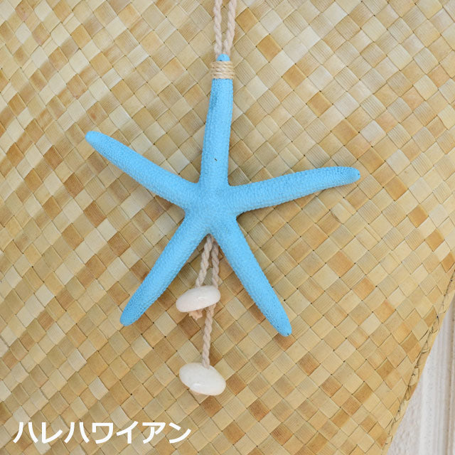ハワイアンジュエリー ピアス【スターフィッシュチャーム with プカシェル】