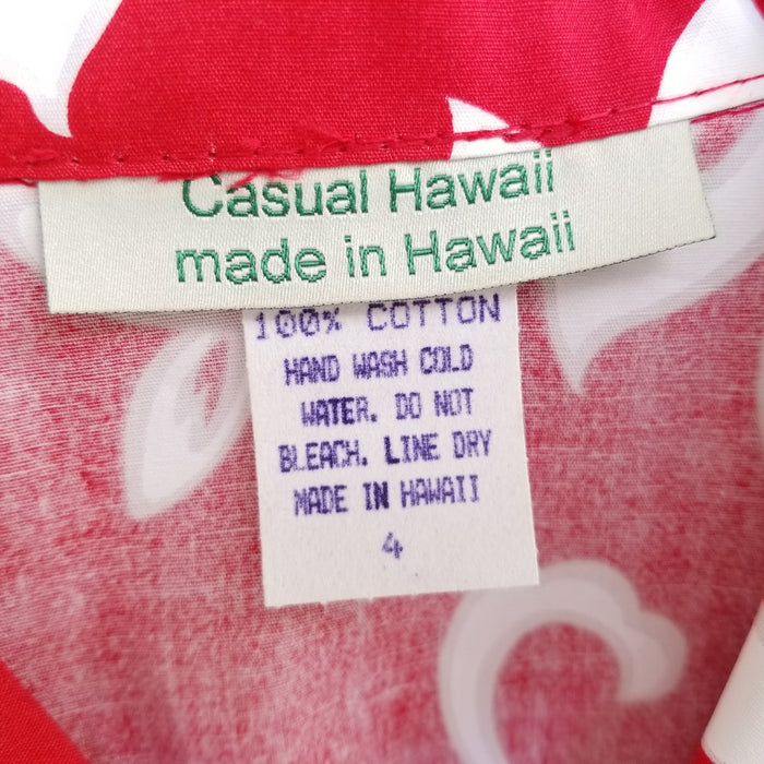 Kids Cotton Aloha Shirt TKJ-03-285 [Hibiscus/Plumeria]