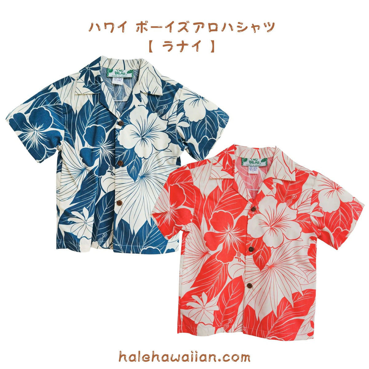 Hawaii Kids Cotton Boys Aloha Shirt [Lanai]
