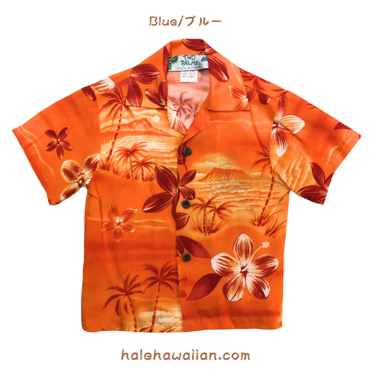 Kids Rayon Aloha Shirt [Moonlight Scenic]