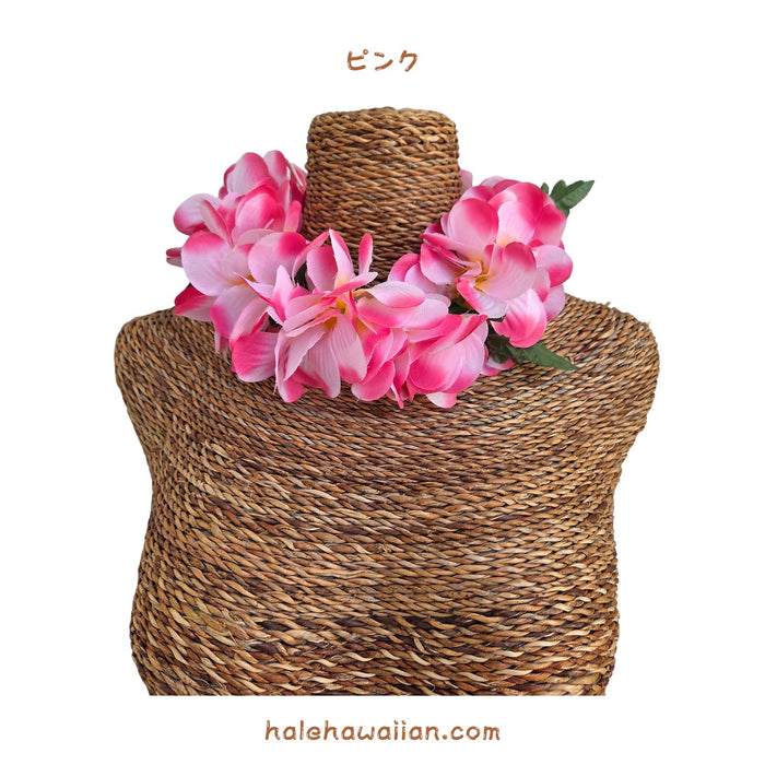 ハワイアン フラ用品 フラワーヘッドバンド【プルメリア/ジャスミンポエポエ】