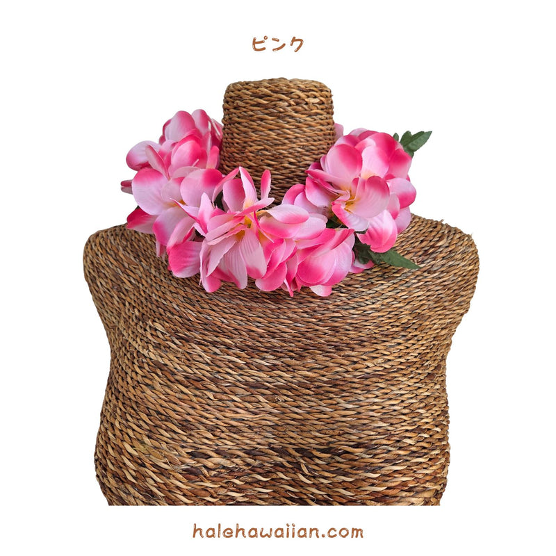 ハワイアン フラ用品 フラワーヘッドバンド【プルメリア/ジャスミンポエポエ】