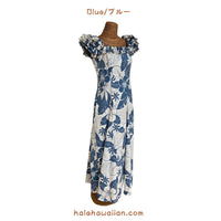 Hawaiian Muumuu PuaPuaLani Ruffle Long Dress [Lanai] 