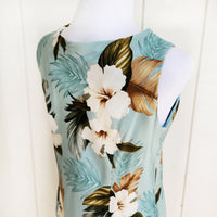 Hawaiian Tank Dress Semi-Long [Hibiscus]