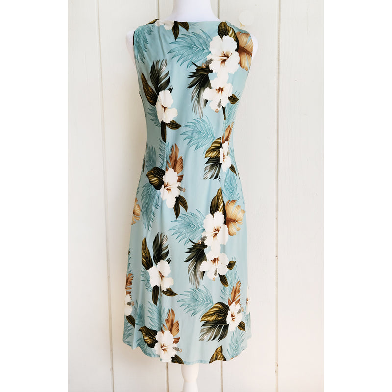 Hawaiian Tank Dress Semi-Long [Hibiscus]
