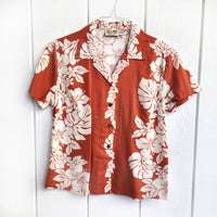 Hawaiian Women's Aloha Shirt Fit [Monstera Hibiscus Panel]