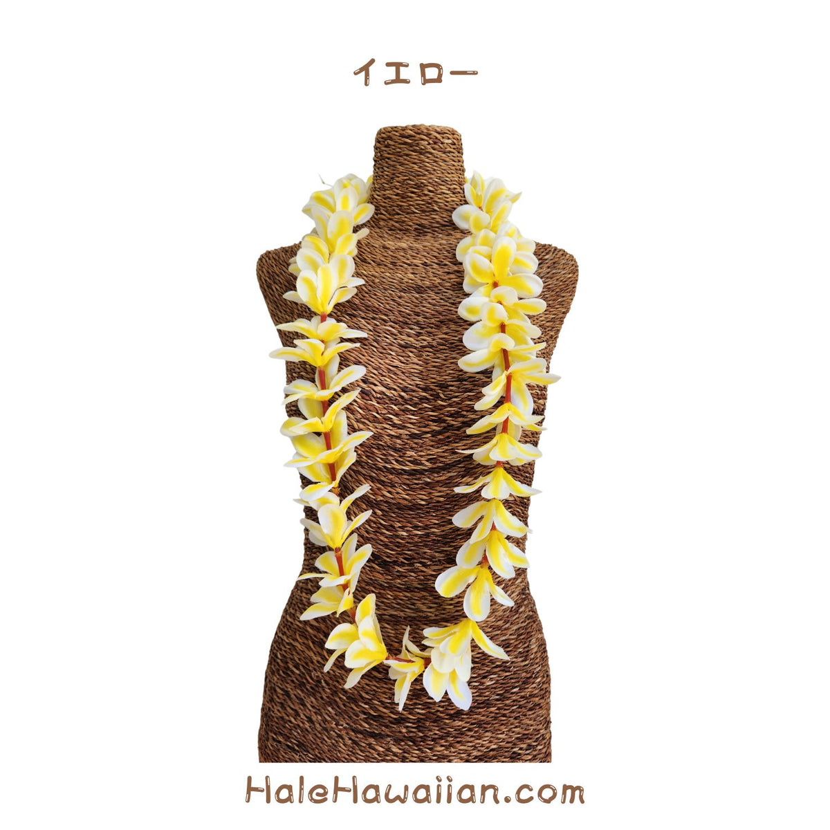 Hawaiian Hula Supplies Flower Lei (Long) [Aloha Plumeria/Single]