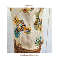 Hawaiian Ladies Aloha Shirt Fit [Golden Pineapple]