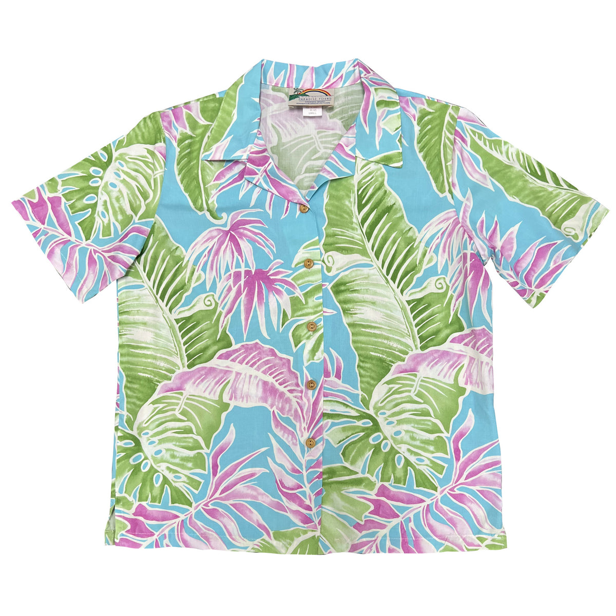 Hawaiian Paradise Fund Women's Aloha Shirt [Cabana Palm]