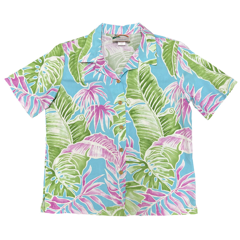 Hawaiian Paradise Fund Women's Aloha Shirt [Cabana Palm]